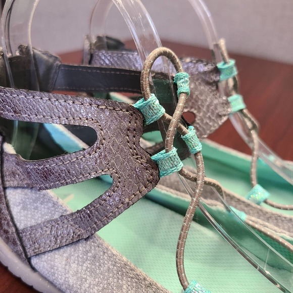 JambuKD Pythera Outdoor Gladiator Mary Jane Ballet Flats Girl's Size 4 - Picture 10 of 12